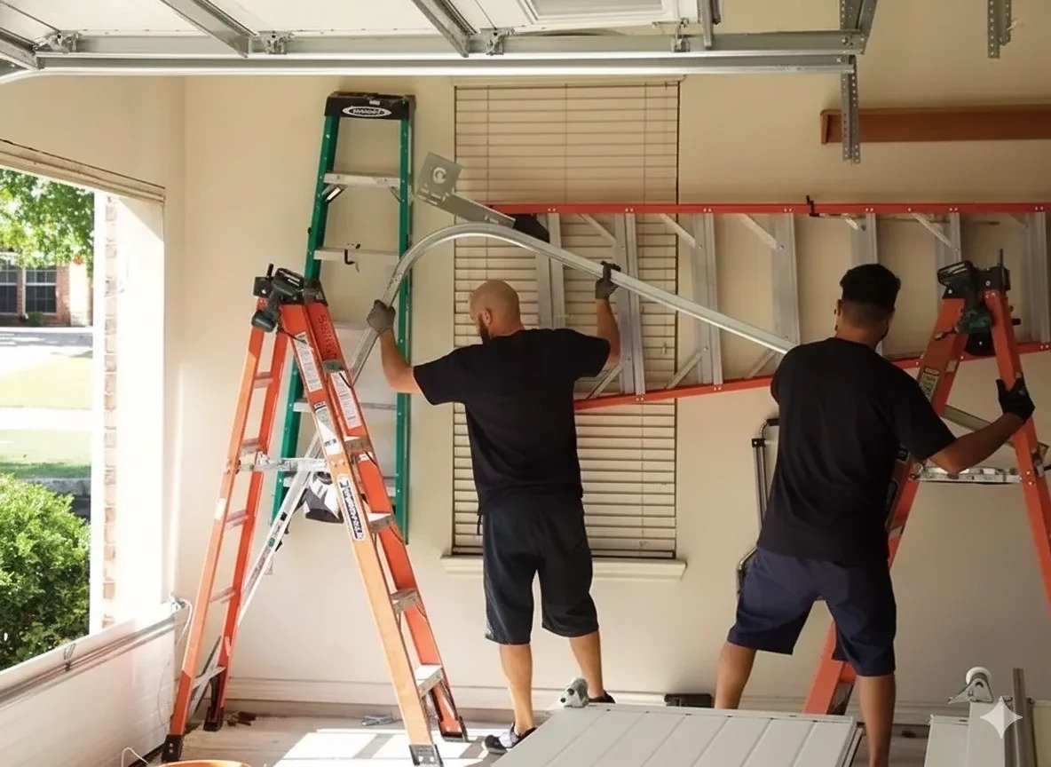 Garage door repair work, gallery photo 2
