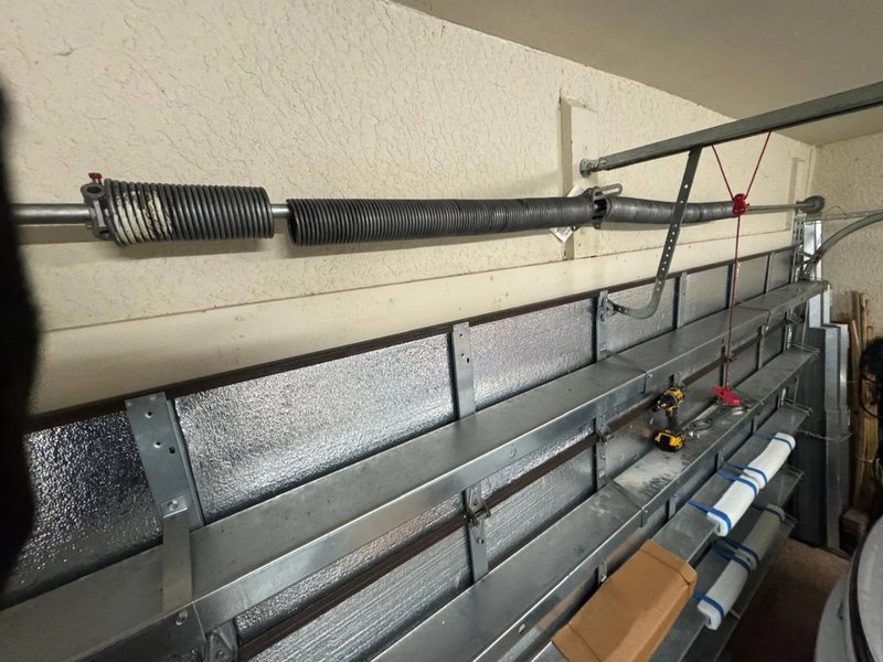Garage Door Spring Repair work on a garage door